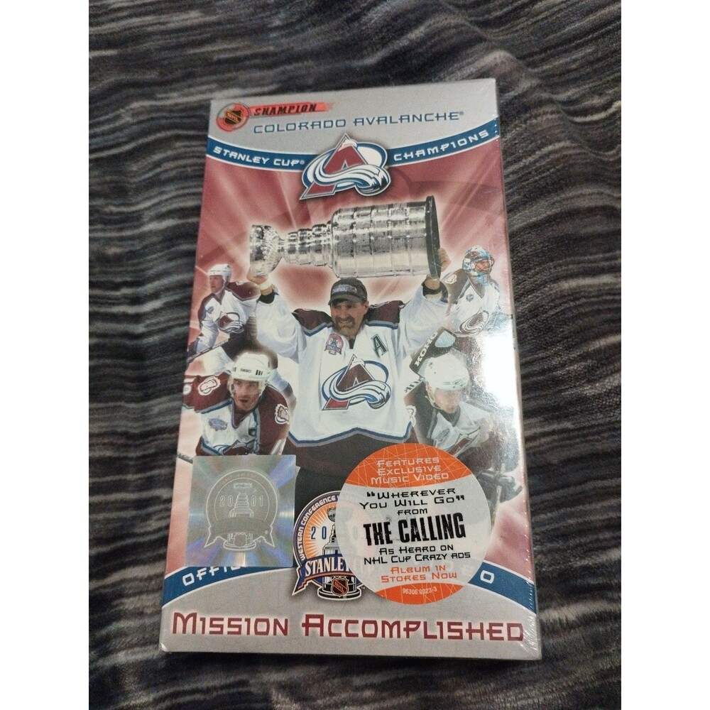2001 COLORADO AVALANCHE Mission Accomplished Video VHS Stanley Cup Champs Sealed